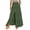 Army Green# skirts for women, variant on Flowy Skirts for Women Casual Cozy Tiered Ruffle Maxi Skirt Trendy Front Splited Beach Skirts with Pockets Hot Pink S
