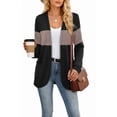 thumbnail image 6 of WIHOLL Womens Cardigan Open Front Lightweight Long Sleeve Cardigans Casual Fall Clothes with Pockets Color Block, 6 of 9