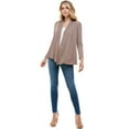 thumbnail image 4 of Open Front Draped Long Sleeve Cardigan, 4 of 10