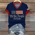 thumbnail image 5 of Womens Shirts 250Th Anniversary Print V Neck T Shirt 250Th Anniversary Tshirt Patriotic Tee on Sale, 5 of 6