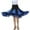 Royalblue, variant on Elegant Ballroom Dancing Latin Waltz Dance Party Mesh Skirt - Black, 64cm