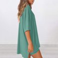 thumbnail image 3 of Jalioing Women's Shorts Set Half Sleeve Tops Shorts Summer Lounge Set 2 Piece Outfits, 3 of 9