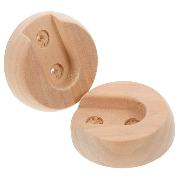 MLINS 2pcs Curtain Rod Flange Closet Rod End Supports Wardrobe Rail Rod Sockets