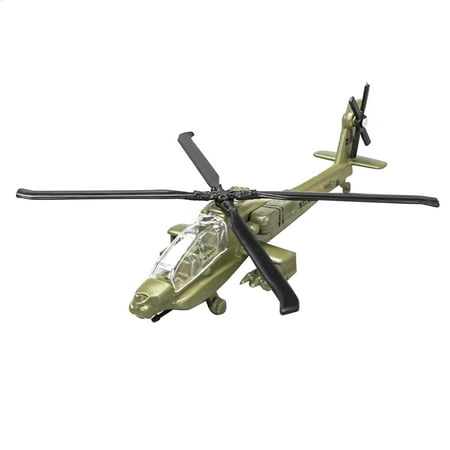ARCADORA US Army AH-64 Apache Attack Helicopter Model 1:130 Scale Alloy Plastic 13X9CM 5.1IN for Desk Showcase Aircraft Collection Home Decor