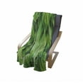 thumbnail image 4 of Plant Soft Flannel Fleece Throw Blanket, Close-up Tropic Foliage Pattern Helleborus Leaves Natural Herbs Wildflowers, Cozy Plush for Indoor and Outdoor Use, 50" x 70", Lime Green, by Ambesonne, 4 of 6