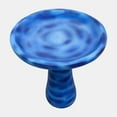 thumbnail image 5 of 23.6" Tall Outdoor Concrete Pedestal Birdbath - Blue Bird Bath for Patio and Garden Decor, 5 of 6