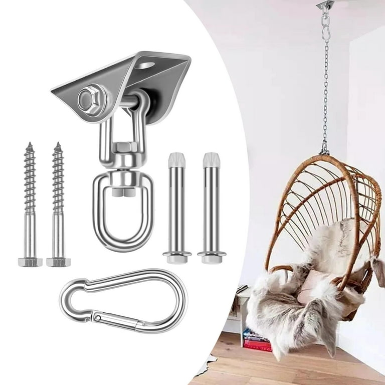 Hammock Hook Swing Chair Hanging Kit Heavy Duty Swivel Hanger
