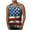 Blue, variant on American USA Flag Tank Top for Men Vintage Graphic Patriotic 4th of July Summer Sleeveless Shirt for Athletic Workout