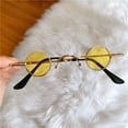 thumbnail image 3 of Eoperou Vintage Punk Small Round Lens Unisex Sunglasses Ultra Small Frame Hip Hop Style Women Men Sun Glasses Photo Props, 3 of 8