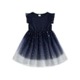 thumbnail image 5 of jxxiatang Toddler Girls Summer Sleeveless O Neck Star Moon Print Tulle Dress, 5 of 9