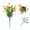 Yellow#2660, variant on Artificial Flower Bouquet - Small Silk Violet Spring Flowers, Plastic Greenery Grass, Fake Plant Arrangement for Home Office Wall Wedding Party Decoration