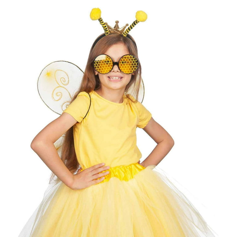 Bee Women Cosplay Costume Set Halloween Bee Dress With Wings Role