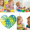thumbnail image 4 of Autismo Corazón Anti Ansiedad Fidget Stress Reliever Bubble Toy (Verde Amarillo) Ehuebsd Para estrenar, 4 of 9