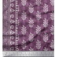 thumbnail image 2 of Soimoi Polyester Crepe Fabric Leaves Panel Printed Craft Fabric by The Yard 52 Inch Wide, 2 of 3