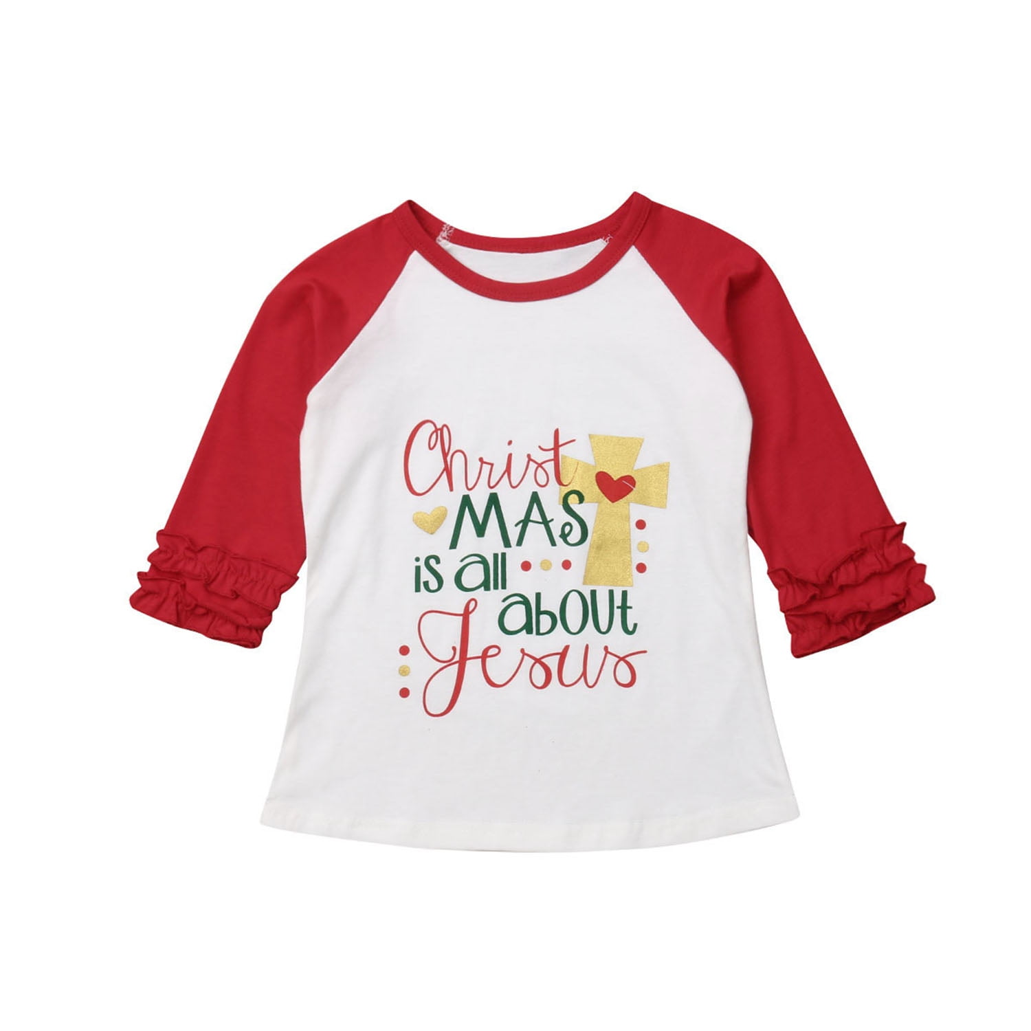 girls christmas tops