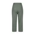 thumbnail image 4 of QATAINLAV Dress Pants for Women High Waisted Office Business Casual Slacks Straight Leg Side Slits Work Trousers with Pockets Green XXXL Gifts for Girls, 4 of 7