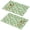 Pioneer Flower Floral-3, variant on Placemat, Pioneer Flower Floral Print Pattern Place Mats Table Mat Set Of 2, PVC Washable Placemats for Party Kitchen Dining Decoration, 18x12 Inch, Fade Resistant