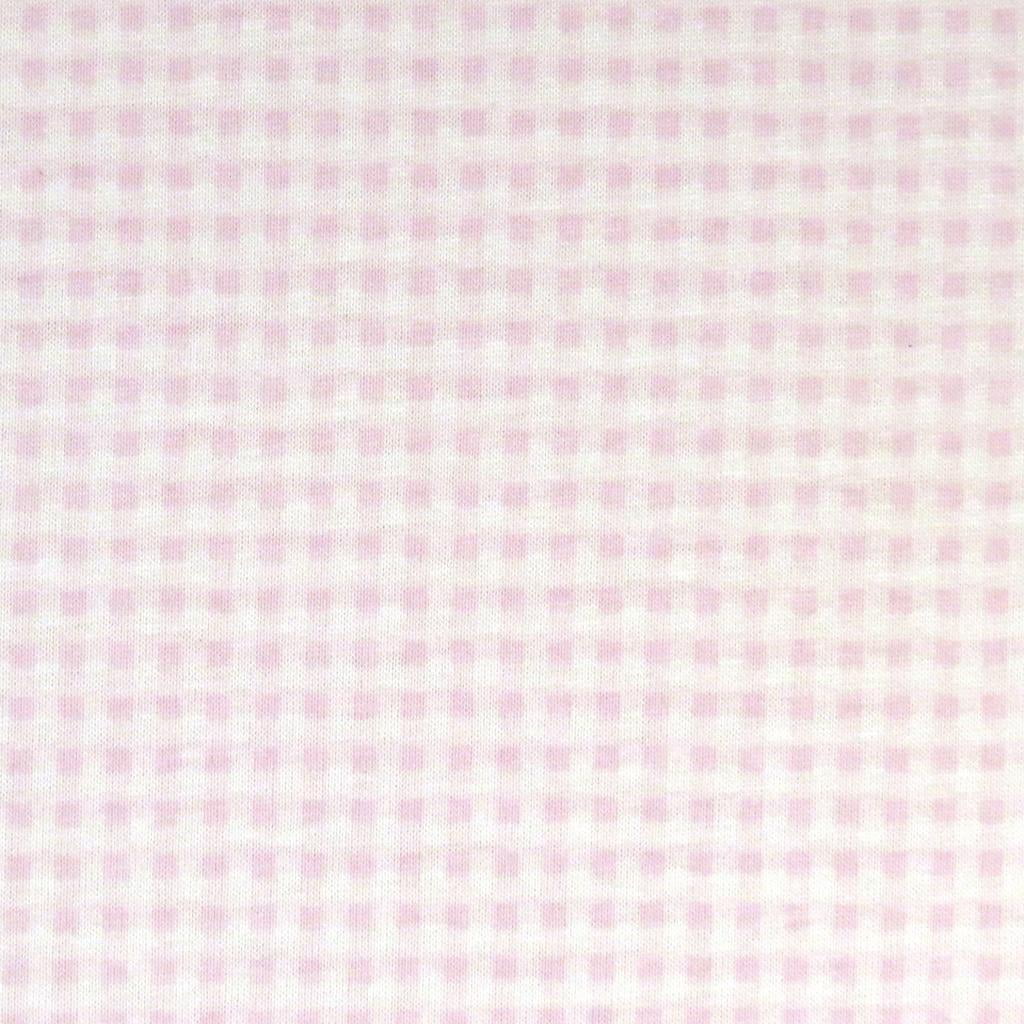 SheetWorld 100% Cotton Jersey Round Crib Sheet, Pink Gingham, 42 x 42