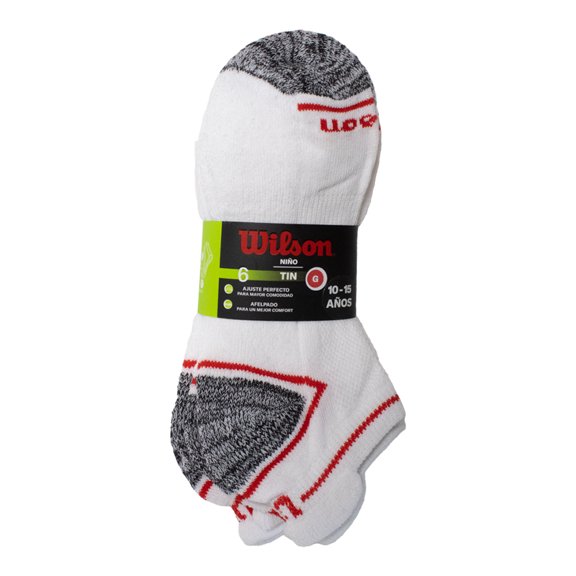 Tin para Niño Wilson Afelpado Blanco Talla G 6 Pzas