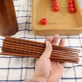 thumbnail image 6 of 2 Pairs of Handmade Mahogany Wood Chopsticks with Right Length Requirement of Soaking Before Use and Can be Maintained for Smoothness and Ideal for Gifts, 6 of 8