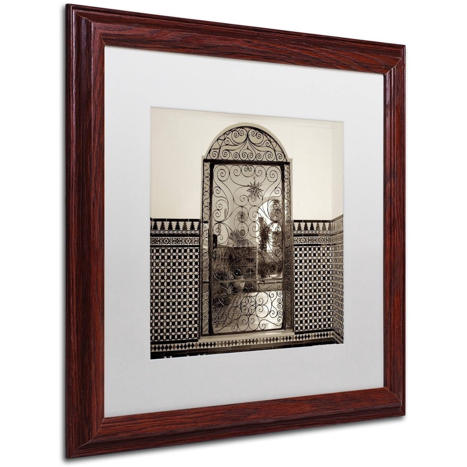 Trademark Fine Art "Cordoba I" Canvas Art by Alan Blaustein, White Matte, Wood Frame