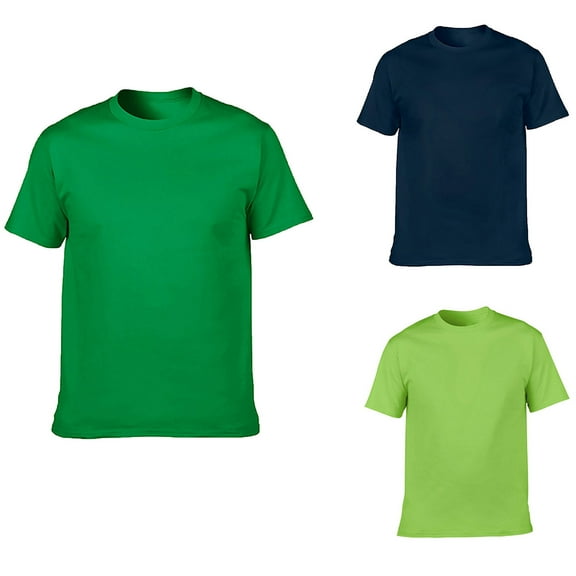 Fanxing Womens Summer Tees Cotton Jersey T-Shirt Ultra Soft Slim Fit Essentials Green,XL