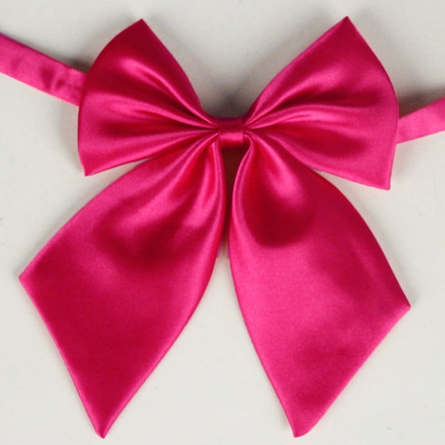 Elegant Solid Color Polyester Silk Bow Tie for Students Attachees and Flight Attendants Functional Accessory for Everyday Wear