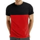thumbnail image 1 of Casual Summer Tops Color Bloqueado Cuello Redondo Manga Corta Top, Camiseta Deportiva Elástica de Poliéster para Hombres, Uso Diario Y Actividades Al Aire Libre, 1 of 7