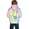 thumbnail image 7 of Invader Zim Kids' Hoodie 3d Print Sweatshirt Soft Pullover Hooded With Big Pockets For Boys Or Girls Small, 7 of 7