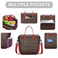 thumbnail image 2 of Red and Green Plaid Christmas Snow Pattern Womens Lunch Box for Work,Insulated Large Lunch Bag for Tween and Teen,Loncheras Para Mujer,Leakproof Adult Lunch Bag for Work,Beach,Travel,Picnic,Camping, 2 of 7