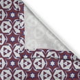 thumbnail image 3 of Ambesonne Psychedelic Kitchen Curtains, Geometric Stars Stripes, 55"x30", Burgundy Dark Blue, 3 of 3