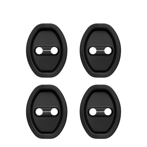 Upgraded Car Door Latch Guard Cover,Silicone Car Door Lock Cover for Car Door Protector and Noise Reduction Black