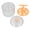Orange, variant on Rupoun Extruded Meatball Maker with Lid, 5 Hole Manual Press Transparent Meatball Making Tool for Home Kitchen Cooking, Durable PET and PP Material, 5.12 inches / 13 cm, Milky White