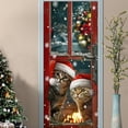 thumbnail image 6 of Christmas Door Curtain Door Cover Christmas Cat Door Cover Decorative Tapestry Holiday Party Door Curtain Tapestry Door Cover Christmas Party Decoration Event & Party Easy To Use, 6 of 7