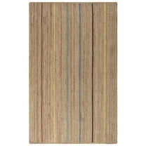 SAFAVIEH Natural Fiber Glen Striped Area Rug, Natural/Gold, 6' x 9'