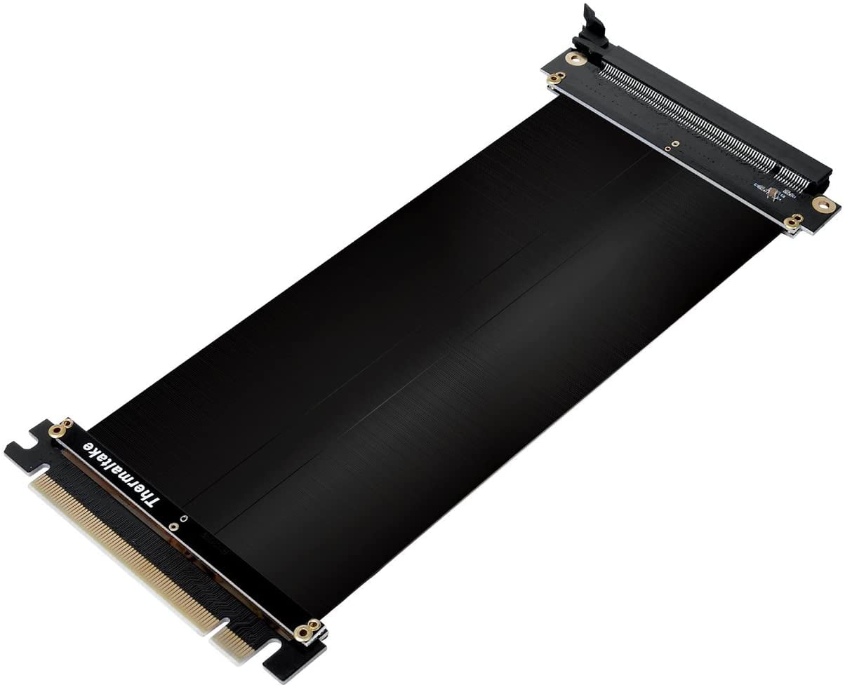 Skim Betydelig Gummi TT Gaming PCI-E x16 3.0 Black Extender Riser Cable 200mm AC-053-CN1OTN-C1 -  Walmart.com