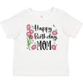 thumbnail image 3 of Inktastic Happy Birthday, Mom Pink Flowers Boys or Girls Baby T-Shirt, 3 of 5