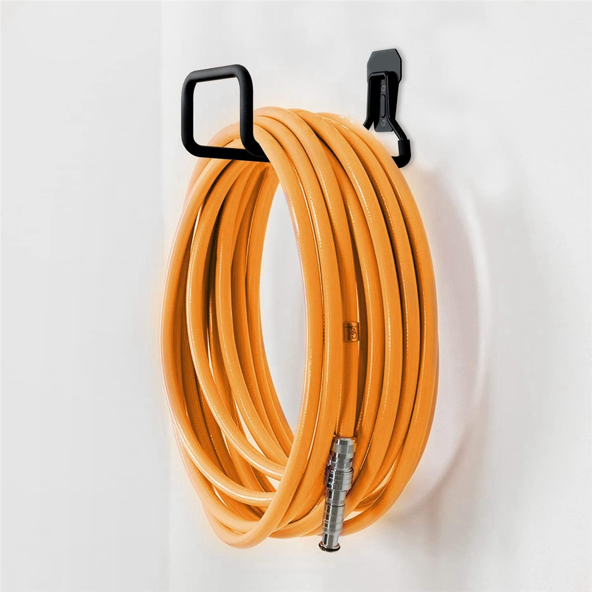 2X Garden Hose Holder Wall Mount, Duty Water Hose Hanger for Outside, Metal Hose Reels Hose Rack Hose Hook