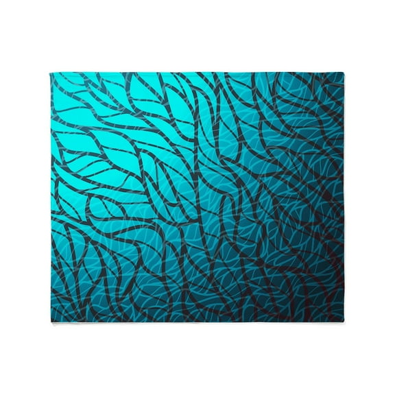 CafePress - Teal Abstract Throw Blanket - Soft Fleece Throw Blanket, 50"x60" for All Ages