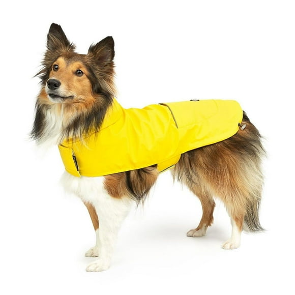 One Paw, Dog Raincoat, Reflective, Water Resistant, Multiple Sizes and Colours, Yellow Raincoat for Dogs