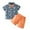 Orange, variant on Easter Day Deal Baby Clothes Boy Short Sleeves Funny Bunny Suit Easter Egg Shirt Roller Rabbit Pajamas Casual Round Neck Pullover Tops Pants 2 PC Children Clothes Orange 2-3 Years
