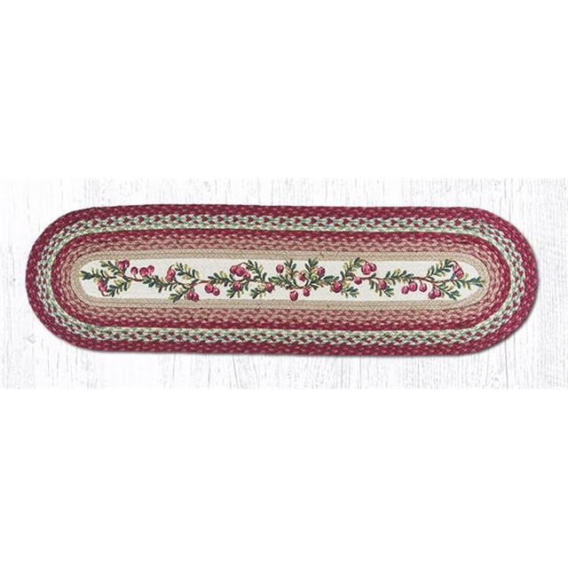 13 x 36 Po Canneberges Imprimé Ovale Patch Runner