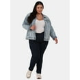 thumbnail image 3 of Time and Tru Women's and Women's Plus Denim Jacket, Sizes XS-4X, 3 of 5