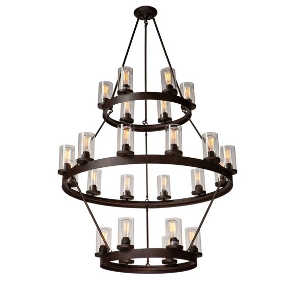 Artcraft Lighting Ac10004 Melno Park 24 Light 42" Wide Pillar Candle Style Chandelier -