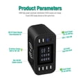 thumbnail image 4 of Chargeur USB Multi 65W Station d'Affichage LED Chargeur USB Sans Fil 15W pour S9 S8 S20, Charge Rapide Multifonctionnelle, 4 of 6