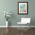 thumbnail image 3 of Trademark Fine Art "Monsters and Aliens" Canvas Art by Elizabeth Caldwell, White Matte, Wood Frame, 3 of 4