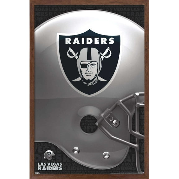 NFL Las Vegas Raiders – Logo 20 Wall Poster, 14.725" x 22.375", Framed