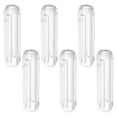 thumbnail image 1 of 6pcs Ribbed Curtain Rod Handle For Home And Hotel Clear Pull Rod Handle Grip Drapery Wand End Cap For Living Room And Bedroom Decor, 1 of 7