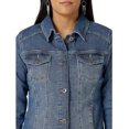 thumbnail image 3 of Veste en Denim Extensible pour Femmes, Veste en Jean, Veste en Denim Boutonnée, 3 of 5