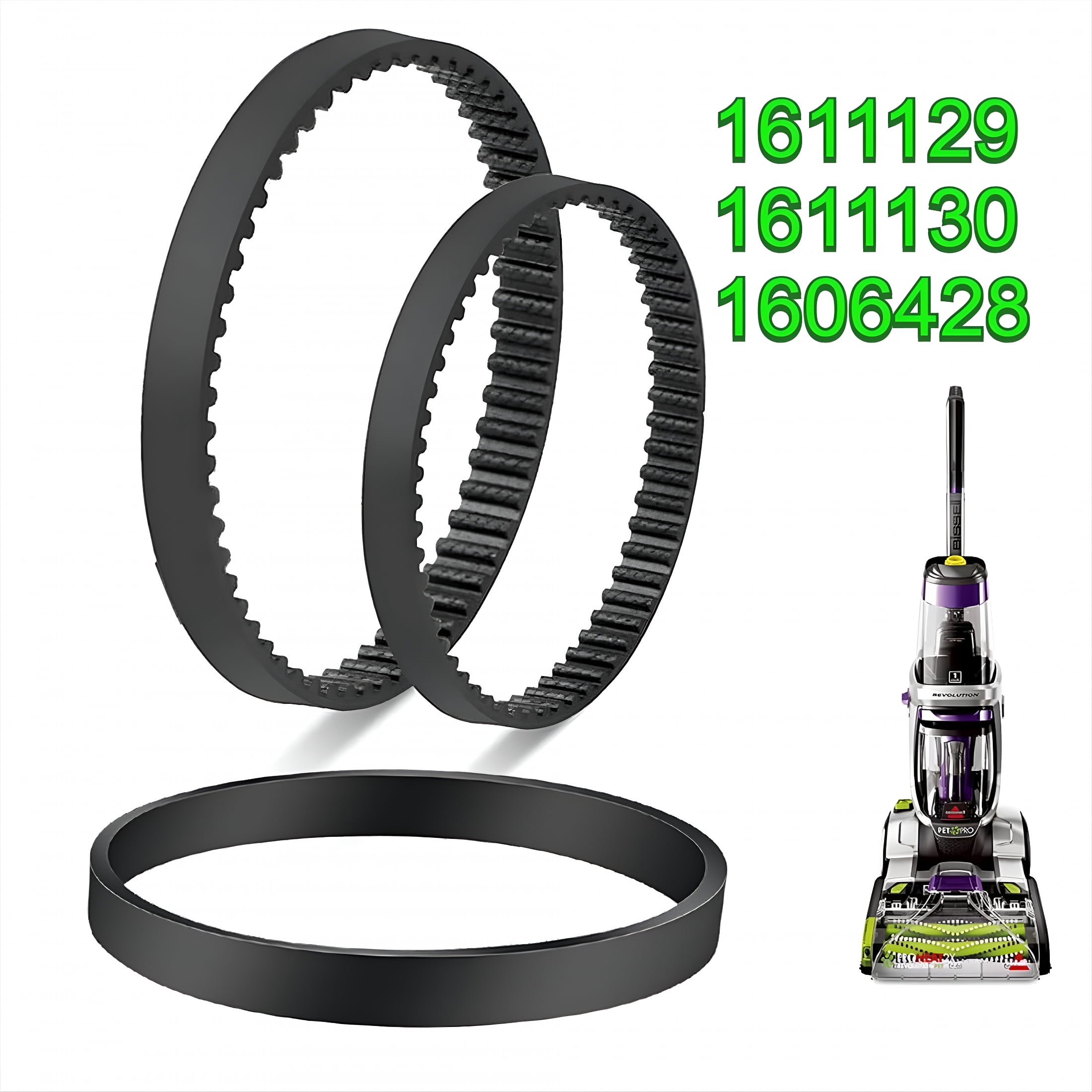 3-Pack Replacement Belts For Eureka Vacuum – Fits NEU180, NEU182, NEU186 & More Models